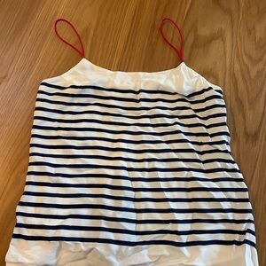 Banana Republic White Top with Red Straps